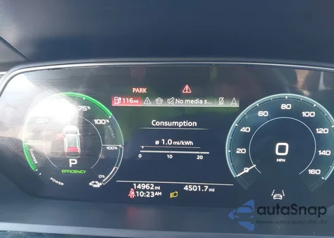 2024 Audi Q8 E-Tron Prestige Quattro z USA, uszkodzony, nr VIN WA16AAGE3RB058825